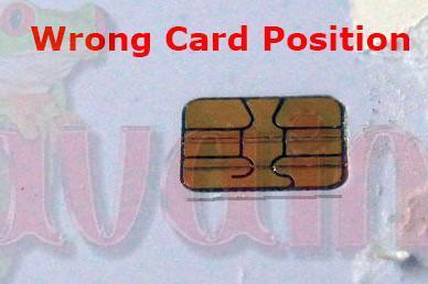 Smart Card Position Wrong