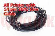 Ducan Konica KM512 Long Data Cable 14 Pin 30FT 10M Image