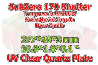 SubZero 170 UV Clear Quartz Plate