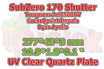 SubZero 170 UV Clear Quartz Plate