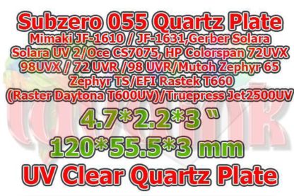 Subzero 055 UV Quartz Plate