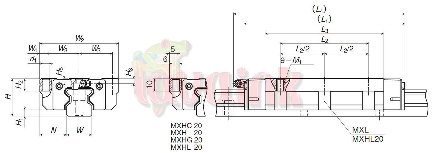 IKO MXC 15 Bearing Block - Image 3