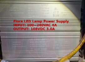 Flora LED Lamp Power Supply 108 VDC 3 Amp